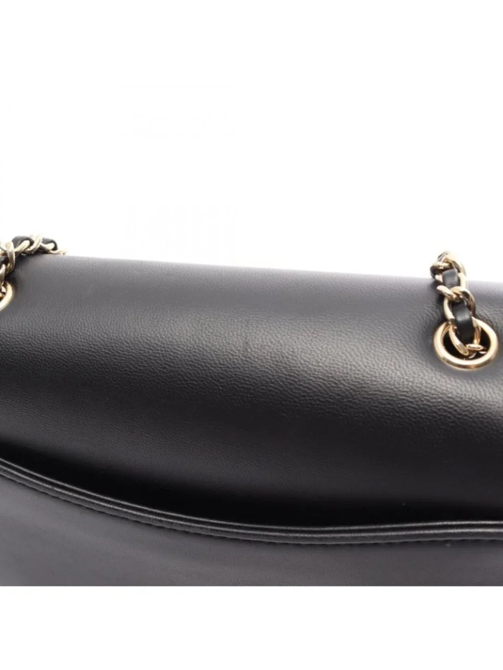 Chanel Shoulder Bag CC Logo Black Lambskin CC Small Flap Chain